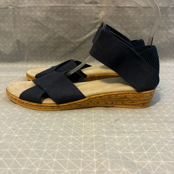Charleston Shoe Company Peachtree Sandals in Navy 8 - Picture 3 of 7